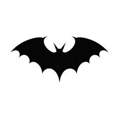 A BAT SIMPLE VECTOR MINIMALIST ALOT OF SHADOW BLACK AND WHITE 