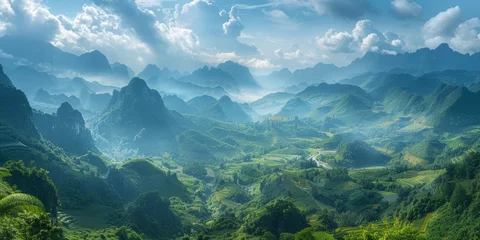 Cercles muraux Bleu Jeans breathtaking landscapes of Vietnam