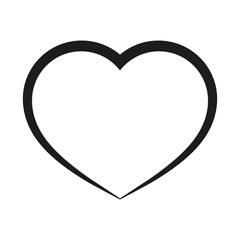 Icon heart shape. Love, romance symbol. Health, passion sign. Vector illustration. EPS 10.