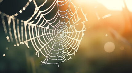 Intricate spider web