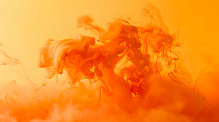 orange smoke on orange background