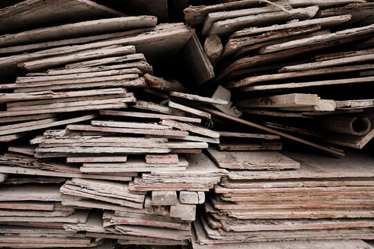 Stack of wood planches