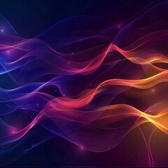 Fototapeta premium Abstract Smoke Wave Design in Blue Flame and Black