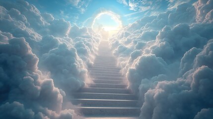 stairway to heaven. Created with Generative AI.