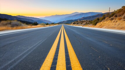 Fototapeta premium Close-up,Empty asphalt road highway background
