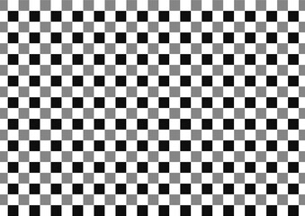 モノクロブロックチェックの背景素材