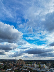 Aerial View of Watford City of England UK