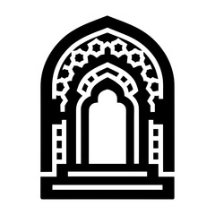 
 "As An Icon, The Mosque Mihrab Combines Islamic Symbolism With Vector Artistry, Highlighting Arabian Architectural Beauty During Ramadan."

