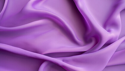 soft purple chiffon with curve and wave. beauty concept; flat lay design