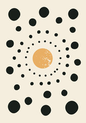 Abstract Grunge Geometric Poster