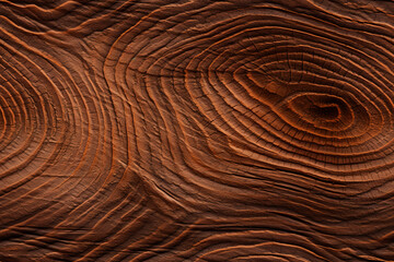 Closeup textured background of dry brown wood with wavy lines and cracks. Old wood surface in nature. Wood grain seamless pattern for interior design