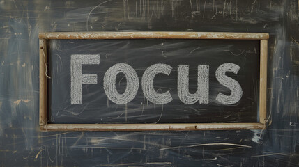 Obraz premium A chalkboard with the word 