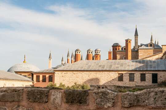 Spires in the Sky: Hagia Sophia's Historical Silhouette