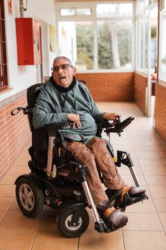 Man with stroke in a residence