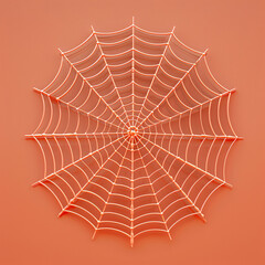 Obraz premium Spider web 3d rendering icon, halloween icon rendering