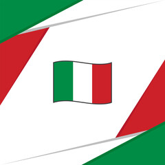 Italy Flag Abstract Background Design Template. Italy Independence Day Banner Social Media Post. Italy