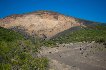 Volcano in the mountains