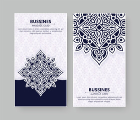 Vertical background card with mandala design © Zein Republic Studio