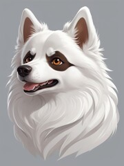 illustration of eskimo dog