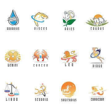 Zodiac Astrological sign, Zodiac Signs Set, Zodiac Sign simbol, logo, horoskop, zodiak china
