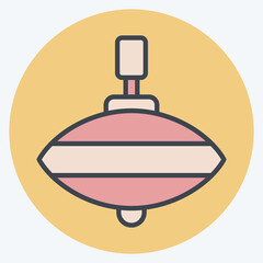 Obraz premium Icon Whirligig. related to Ring symbol. color mate style. simple design editable. simple illustration