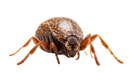 Mite isolated on transparent background