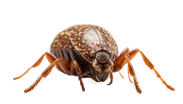 Mite isolated on transparent background