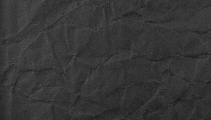 Black clumped Paper texture background, kraft paper horizontal with Unique design of paper, Natural paper style For aesthetic creative designer work; close-up detail macrophotography view