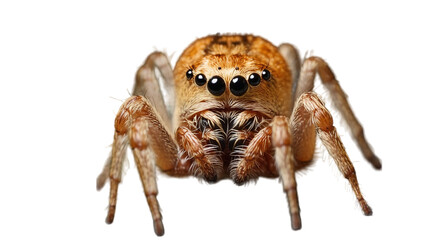 Spider isolated on transparent background - obrazy, fototapety, plakaty