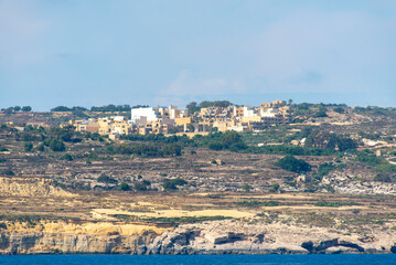 Fototapeta na wymiar Town of Qala on Gozo Island - Malta