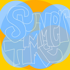 Fototapeta premium Summer Time Bubbles Design