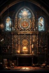 Interior of St. Nicholas Church in Krakow, Poland - obrazy, fototapety, plakaty
