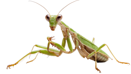 praying mantis isolated on transparent background