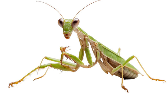 praying mantis isolated on transparent background