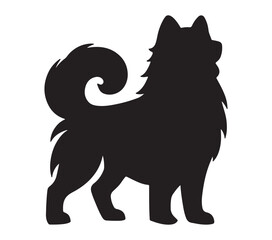 Alaskan Husky vector illustration design art.