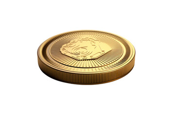Finance:Coin icons are simple icons with clear meaning. Focus on bright colors Represents wealth, success, isolated on transparent background.