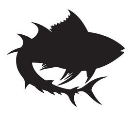 Albacore. Vector image. White background.