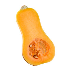 Half butternut squash pumpkin