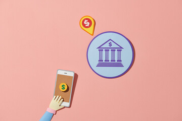 Wireless transfer of money through mobile phone