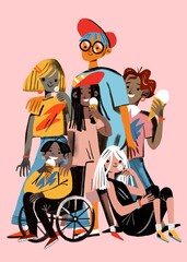 group of teenagers