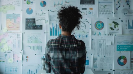 A business owner standing in front of a whiteboard discussing the pros and cons of using various software tools for financial tracking inventory management and employee scheduling