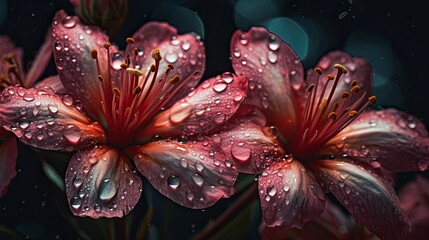 Obraz na płótnie Canvas Beautiful fantasy vintage flower, digital background 