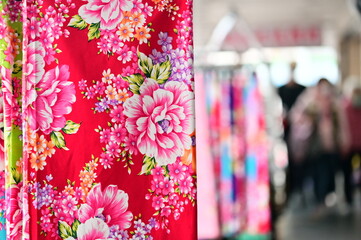 Taiwanese floral fabric, known as 