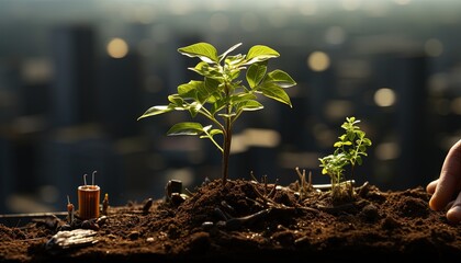 A person planting a tree, representing hope and growth