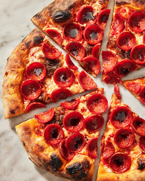 Pizza With Pepperoni And Cheese