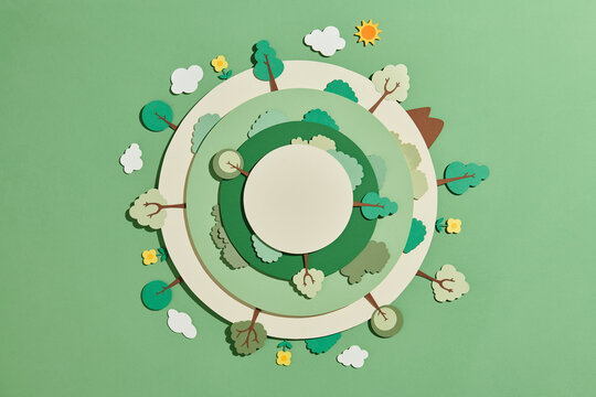 World environment and earth day concept, paper cut