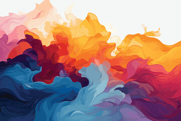 Abstract colorful decorative watercolor background.