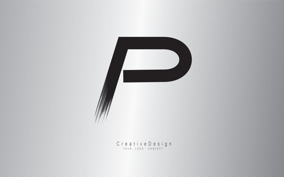 P letter logo design template vector