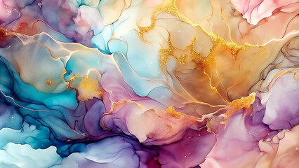 Alcohol ink abstract background