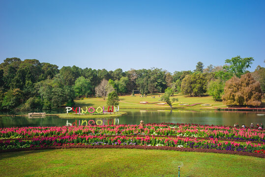 February 12, 2016: National Kandawgyi Botanical Gardens, a 177 hectare botanical garden located in Pyin U Lwin or Pyin oo lwin, formerly Maymyo, Myanmar Burma.It was established in 1915 by  Alex Roger